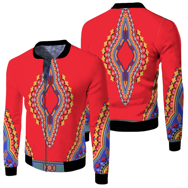 Africa Zone Clothing - Neck Dashiki Africa - Fleece Winter Jacket A95 | Africa Zone