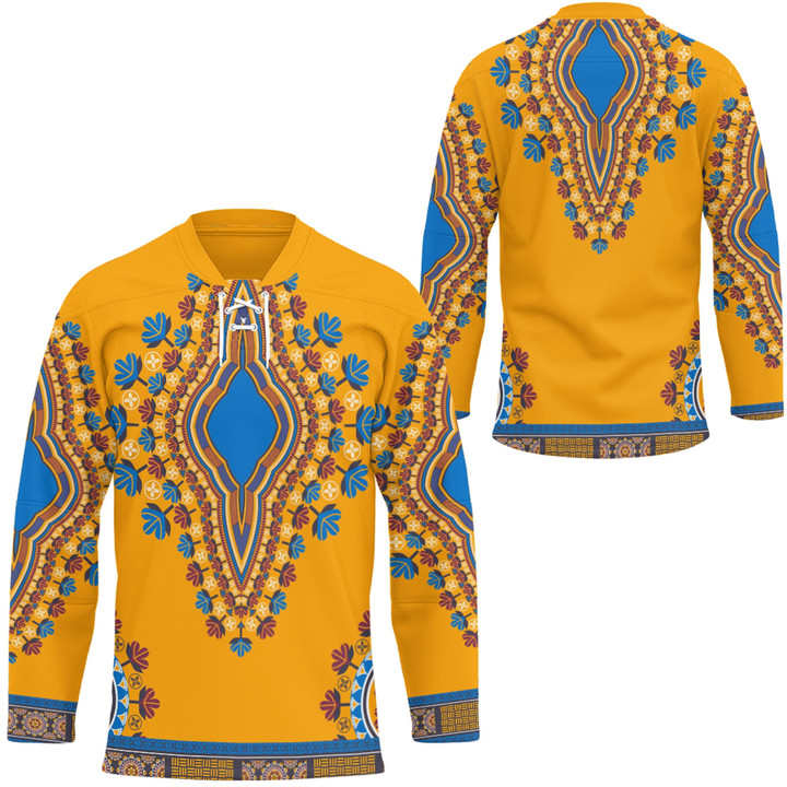 Africa Zone Clothing - Neck Africa Dashiki - Hockey Jersey A95 | Africa Zone