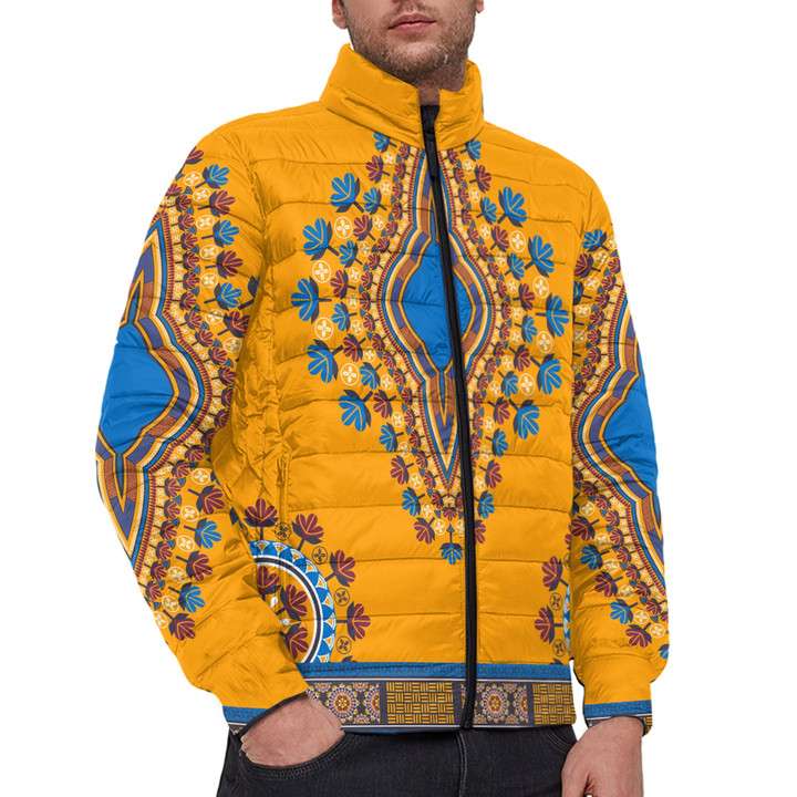 Africa Zone Clothing - Neck Africa Dashiki - Padded Jacket A95 | Africa Zone