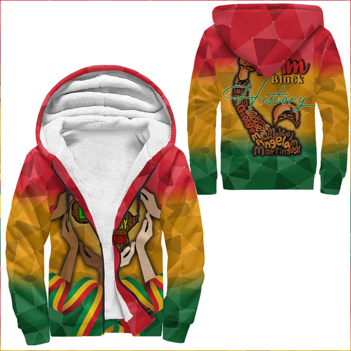 Africazone Clothing - Black History Month Sherpa Hoodies A95 | Africazone
