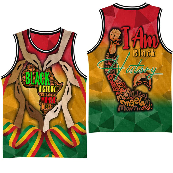 Africazone Clothing - Black History Month Basketball Jersey A95 | Africazone