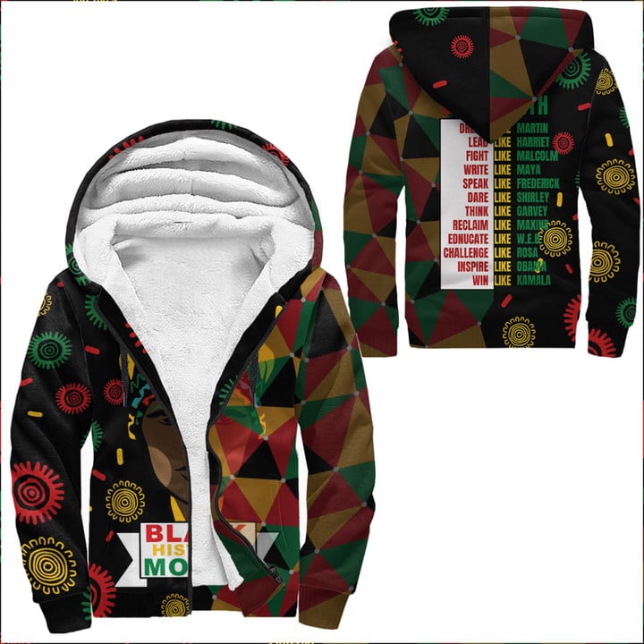 Africazone Clothing - Black History Month Juneteenth Sherpa Hoodies A95 | Africazone