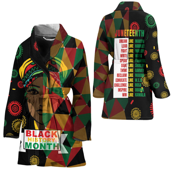 Africazone Clothing - Black History Month Juneteenth Bath Robe A95 | Africazone