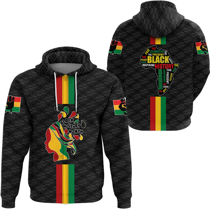 Africazone Clothing - Black History Month Color Of Flag Zip Hoodie A95 | Africazone