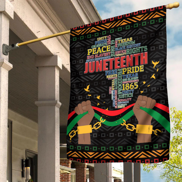 Africa Zone Flag - Juneteenth Hand And Map Flag A95