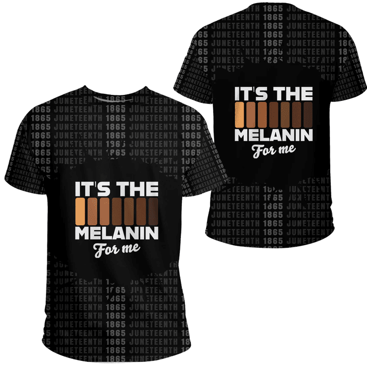 Africa Zone Clothing - It's The Melanin For Me T-shirt A31
