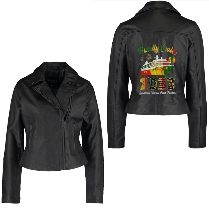 Africa Zone Clothing - Awesome Juneteenth Black King Melanin Fathers Day Men Boys Women's Leather Jacket A35
