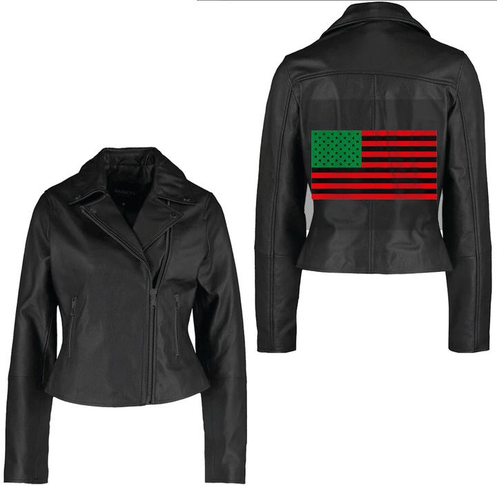 Africa Zone Clothing - Proud Of My Roots Juneteenth Black History Melanin Women Women's Leather Jacket A35