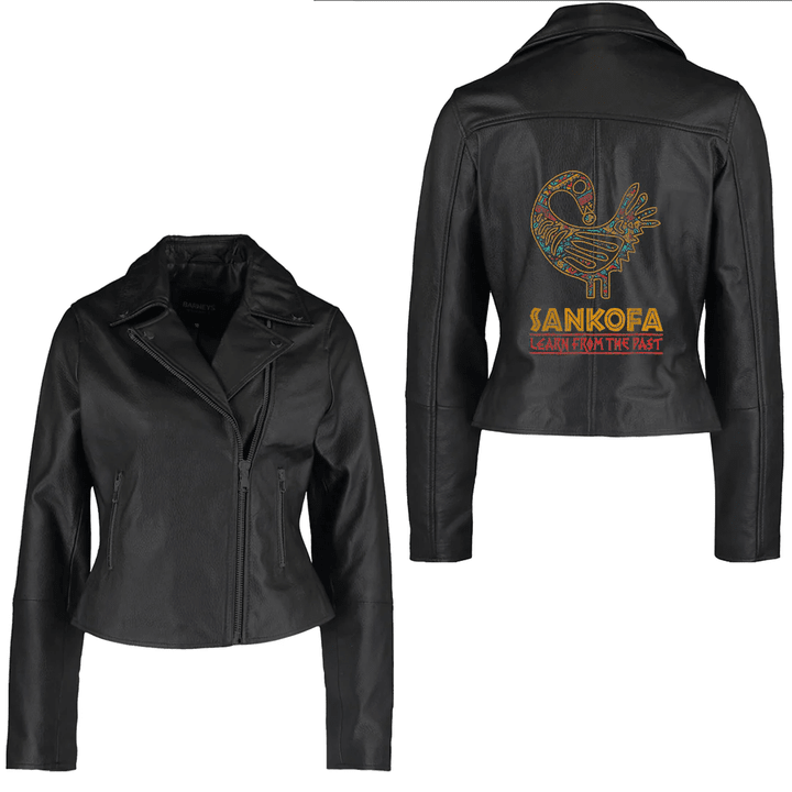 Africa Zone Clothing - Juneteenth Is My Independence Day Black Women 4th Of July Women's Leather Jacket A35