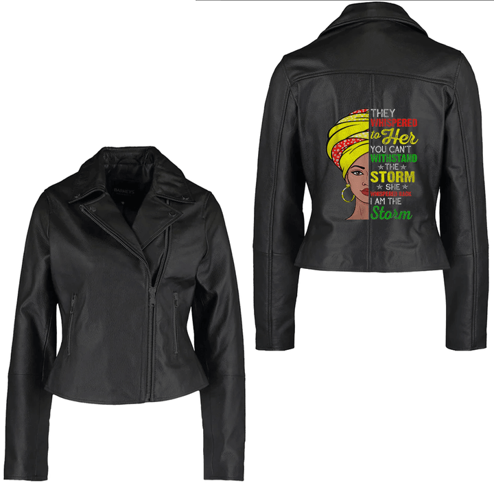 Africa Zone Clothing - Juneteenth Freedom Day African American June 19th 1965 Women's Leather Jacket A35