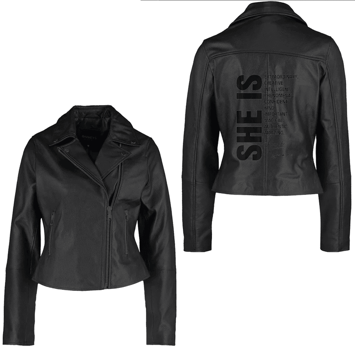 Africa Zone Clothing - Juneteenth Ancestors Black African American Flag Pride Women's Leather Jacket A35