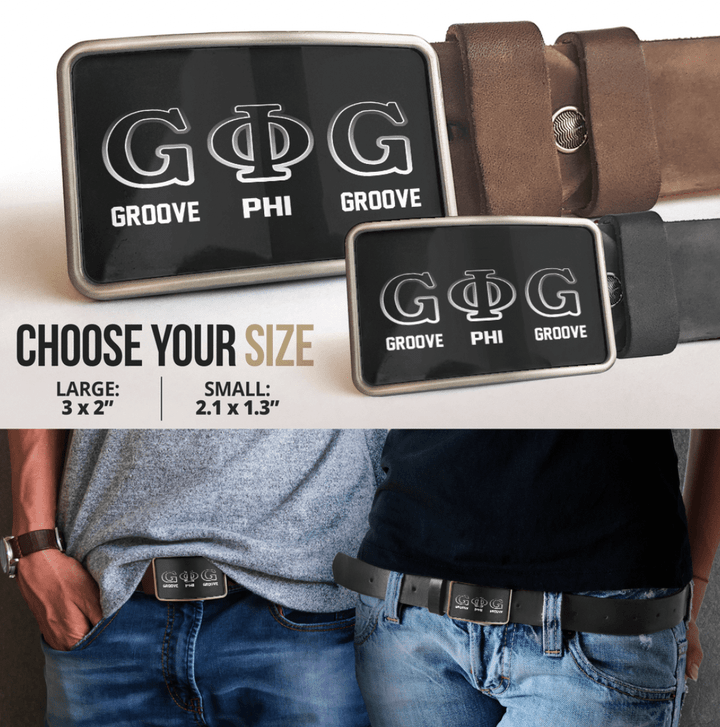 Africazone Belt Buckle - Groove Phi Groove Letters Belt Buckle A31