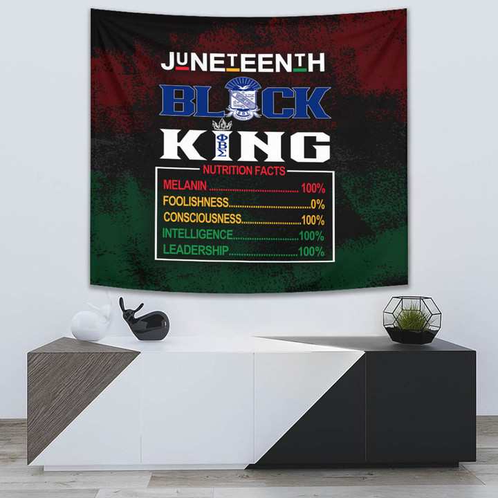 Africa Zone Tapestry - Phi Beta Sigma Nutrition Facts Juneteenth Tapestry A31