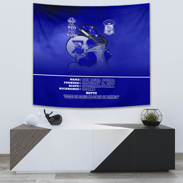 Africazone Tapestry - Phi Beta Sigma Motto Tapestry A35