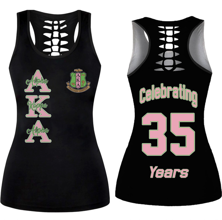 Africa Zone Clothing - AKA Sorority Hollow Tank Top A31