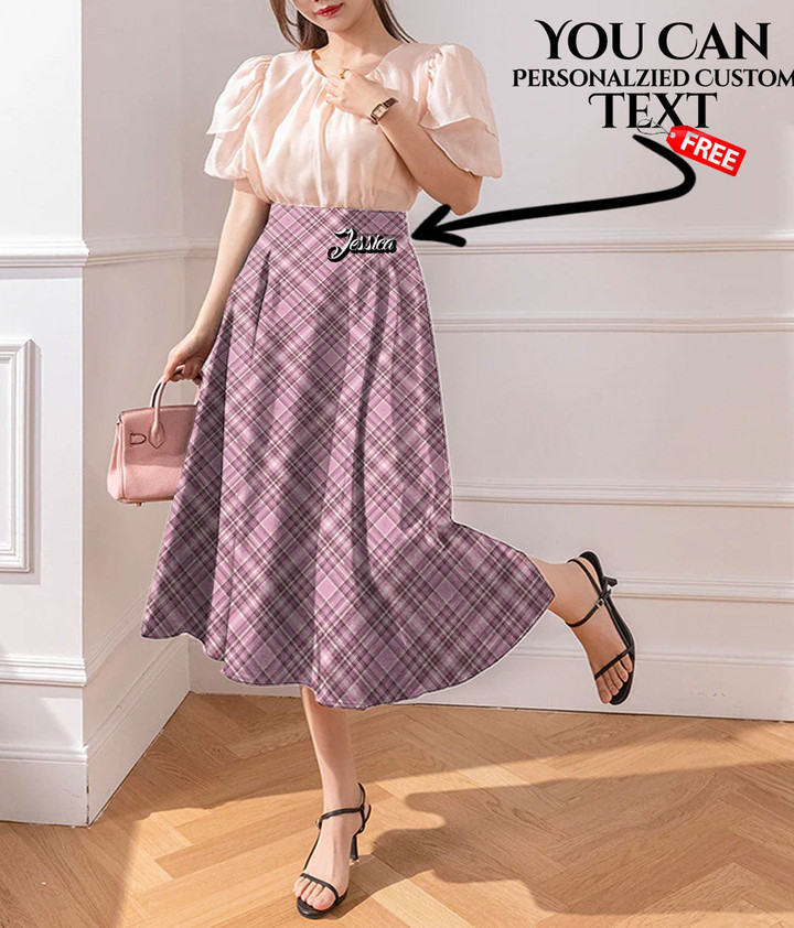 Women's Ladies Skirt - Pink Tartan Plaid Best Gift For Women - Gifts She'll Love A7
