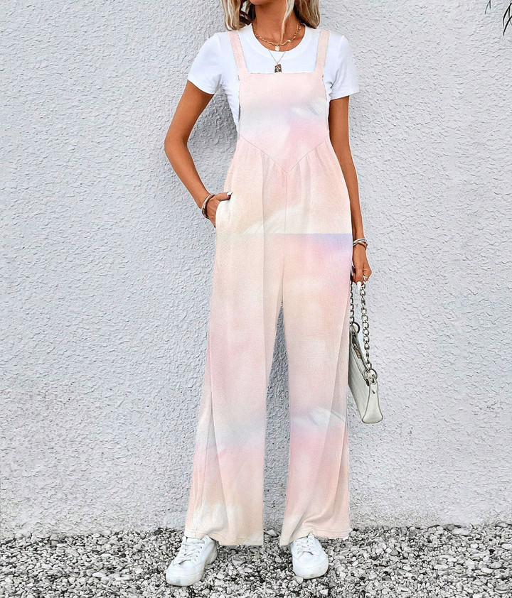 Women's Jumpsuit - Pastel Feather Rainbow Best Gift For Women - Gifts She'll Love A7 | Africazone