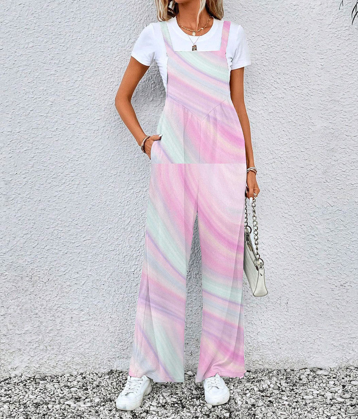 Women's Jumpsuit - Marble Pastel Colorful Best Gift For Women - Gifts She'll Love A7 | Africazone