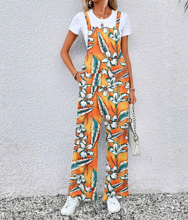 Women's Jumpsuit - Tropical Exotic Hibiscus Flowers Best Gift For Women - Gifts She'll Love A7 | Africazone