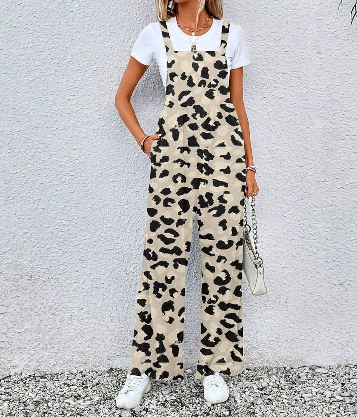 Women's Jumpsuit - White Leopard Skin Best Gift For Women - Gifts She'll Love A7 | Africazone