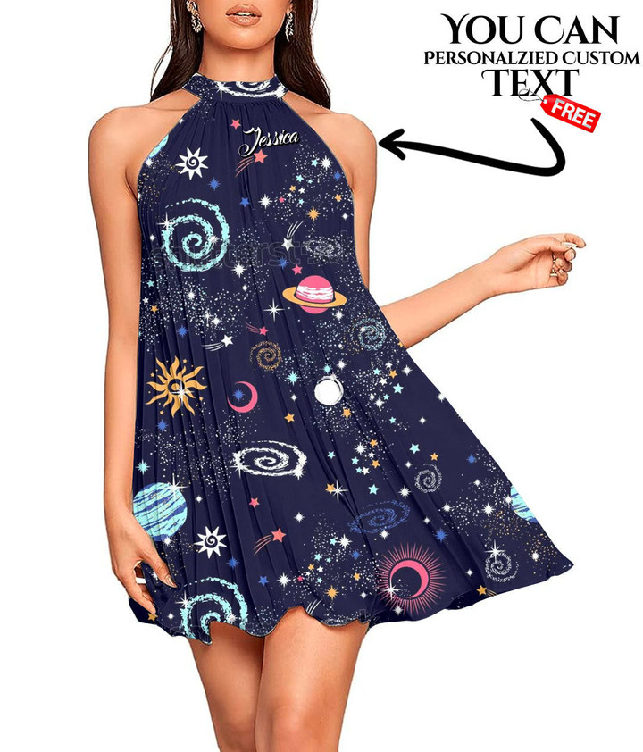 Women's Halter Dress - Space Galaxy Best Gift For Women - Gifts She'll Love A7 | 1sttheworld