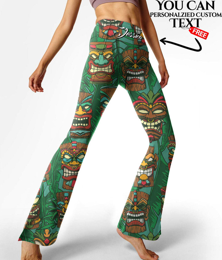 Women's Flare Yoga Pants - Tropical Tiki Best Gift For Women - Gifts She'll Love A7 | Africazone