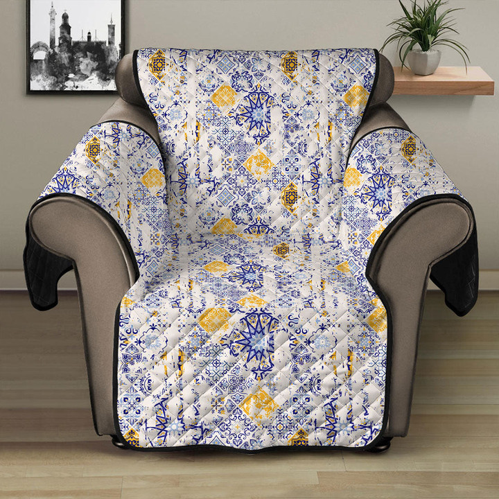 Sofa Protector - Azulejos Portugese and Spain Vintage Pattern Sofa Protector Handcrafted to the Highest Quality Standards A7 | Africazone
