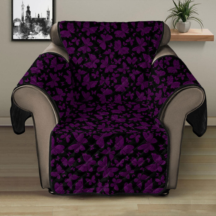 Sofa Protector - Butterfly Pattern Purple and White Version Sofa Protector Handcrafted to the Highest Quality Standards A7 | Africazone