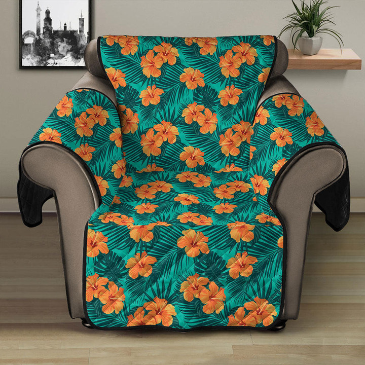 Sofa Protector - Tropical Flowers And Palm Leaves On Sofa Protector Handcrafted to the Highest Quality Standards A7 | Africazone