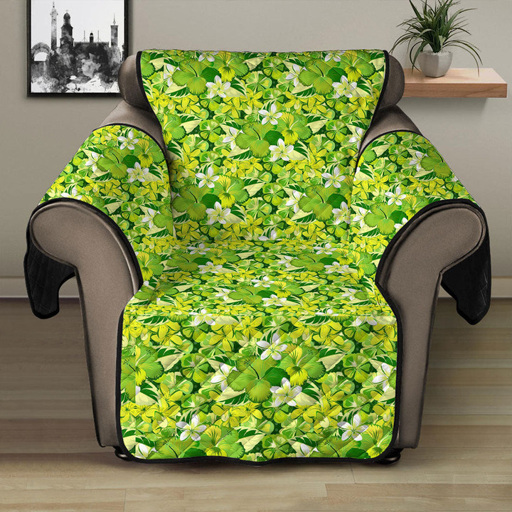 Sofa Protector - Green And Yellow Hibiscus Sofa Protector Handcrafted to the Highest Quality Standards A7 | Africazone
