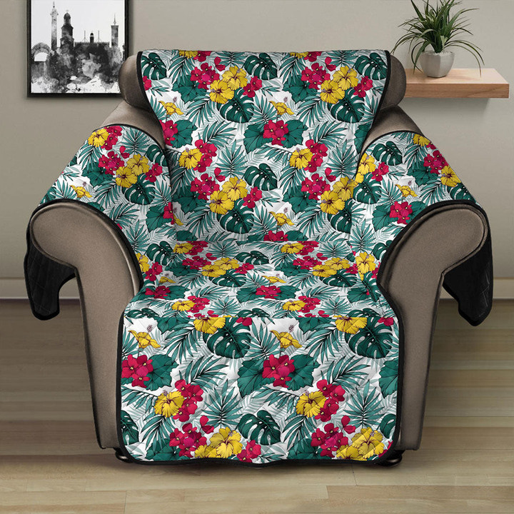 Sofa Protector - Seamless Vector Pattern With Tropical Plants Sofa Protector Handcrafted to the Highest Quality Standards A7 | Africazone