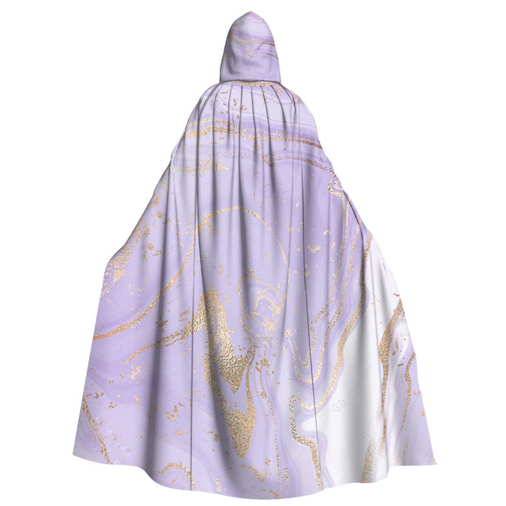Cloak - Luxury Pastel Purple Marbel Unisex Microfiber Hooded Cloak A7 | Africazone