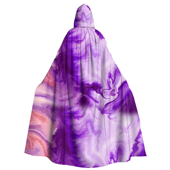 Cloak - Psychedelic Purple Colored Unisex Microfiber Hooded Cloak A7 | Africazone