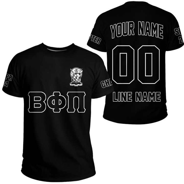 Getteestore T-shirt - (Custom) Beta Phi Pi Fraternity (Black) Letters A31