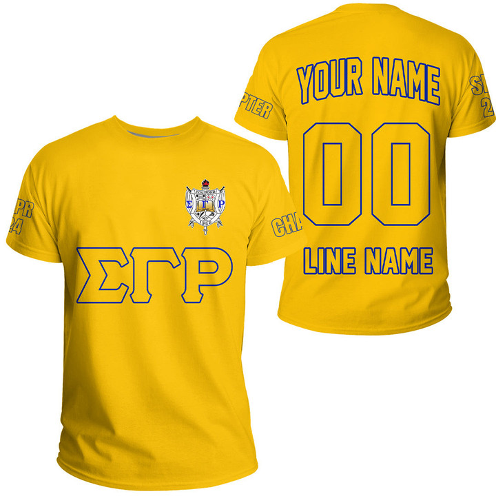 Getteestore T-shirt - (Custom) Sigma Gamma Rho Sorority (Yellow) Letters A31