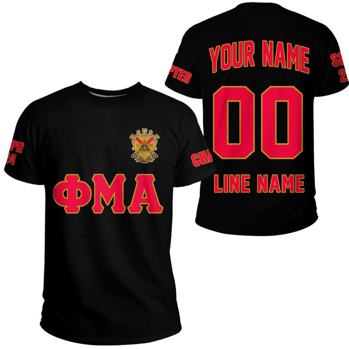 Getteestore T-shirt - (Custom) Phi Mu Alpha Sinfonia (Black) Letters A31