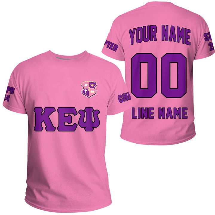 Getteestore T-shirt - (Custom) KEP Military Sorority (Pink) Letters A31
