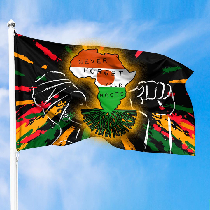 Niger Premium Flag Black History Month - Never Forget Your Roots A7 | Africazone