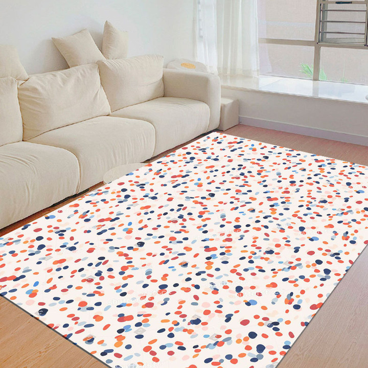 Floor Mat - Colorful Dot Fashion for Women Foldable Rectangular Thickened Floor Mat A7 | Africazone