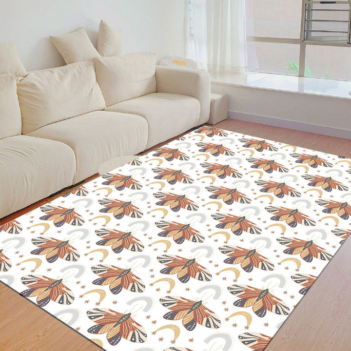 Floor Mat - Luxury and Nobility Butterfly Foldable Rectangular Thickened Floor Mat A7 | Africazone