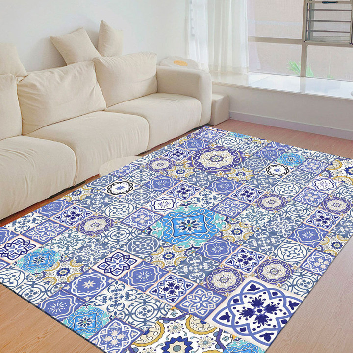 Floor Mat - Moroccan Mega Gorgeous seamless Foldable Rectangular Thickened Floor Mat A7 | Africazone