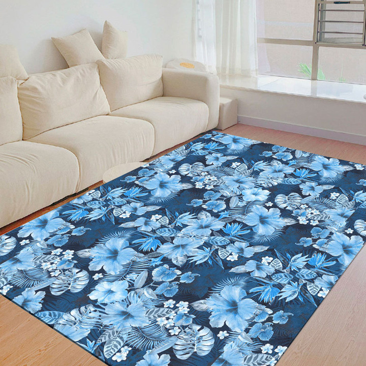 Floor Mat - Tropic Pattern Beautiful Collage Floral Foldable Rectangular Thickened Floor Mat A7 | Africazone