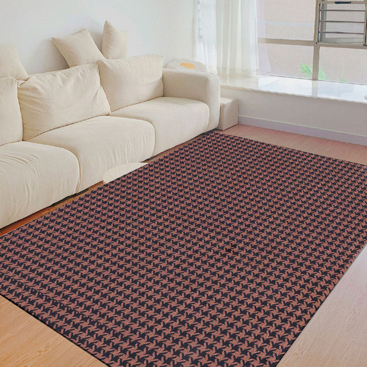 Floor Mat - Houndstooth Leather Fashion Style Never Out Of Date Foldable Rectangular Thickened Floor Mat A7 | Africazone