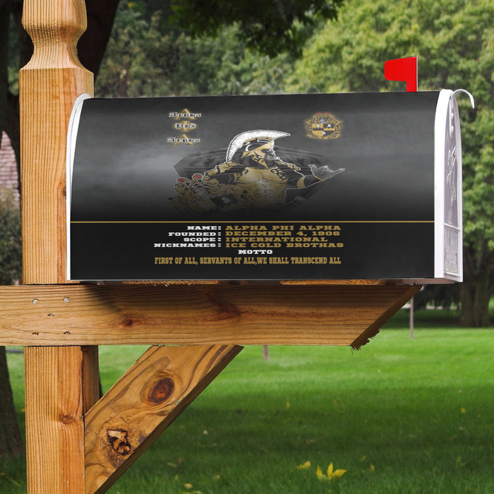 Gettee Mailbox Cover - Alpha Phi Alpha Motto Mailbox Cover | Gettee
