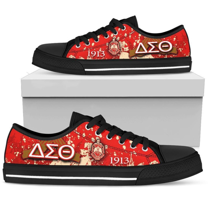 Gettee Shoes - Delta Sigma Theta Low Top - Spaint Style J89