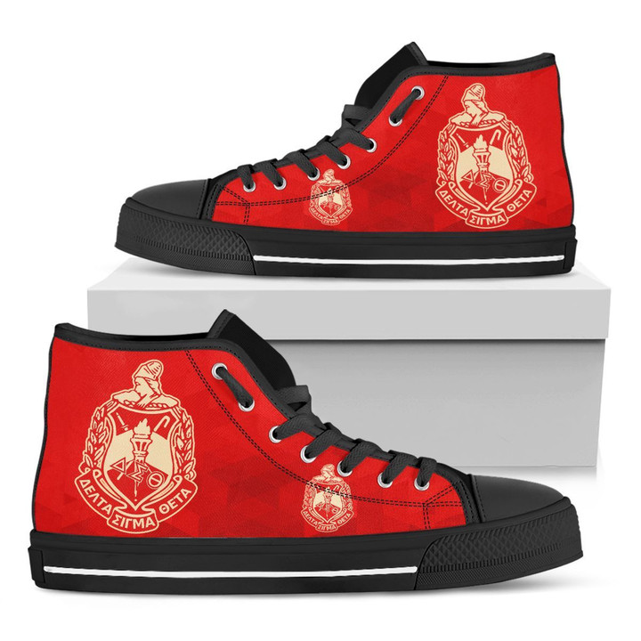 Delta Sigma Theta Sorority High Top Shoes | Africazone.store