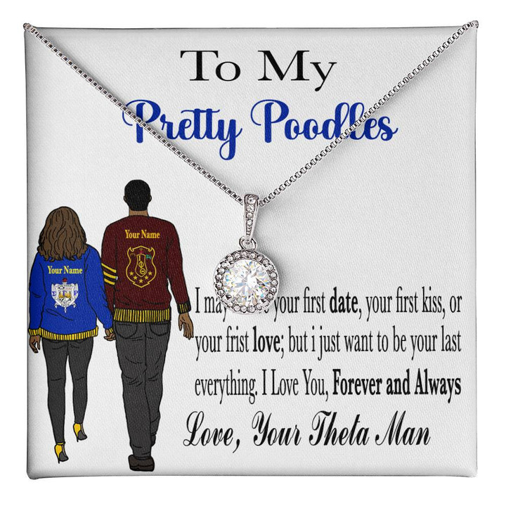 Africa Zone Personalized Jewelry Valentine Gift - Iota Phi Theta Gift For Sigma Gamma Rho Eternal Hope Necklace A31