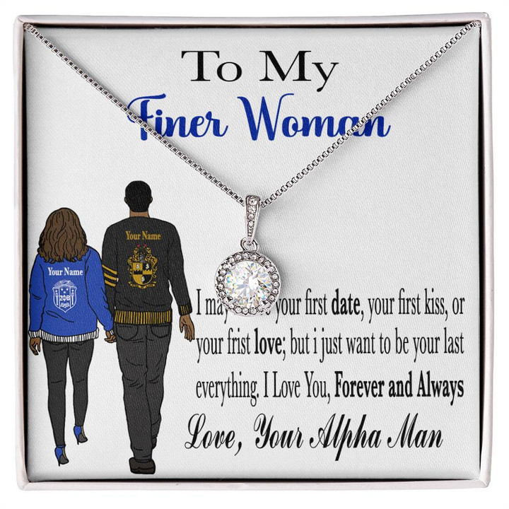 Africa Zone Personalized Jewelry Valentine Gift - Alpha Phi Alpha Gift For Zeta Phi Beta Eternal Hope Necklace A31