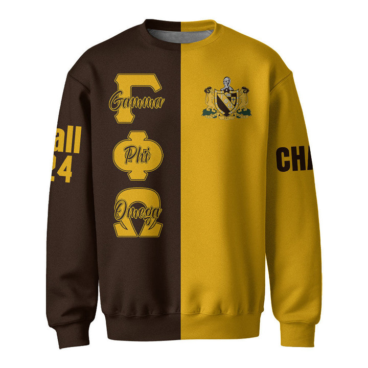 Africa Zone Sweatshirts - Gamma Phi Omega Fraternity Half Style A31