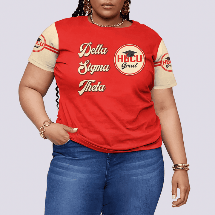 Delta Sigma Theta HBCU Grand T-shirt Oversize A31